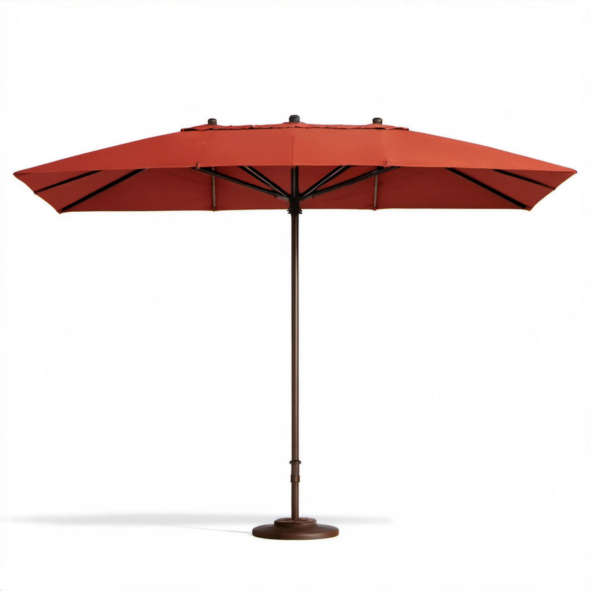 Podwójny prostokątny parasol ogrodowy ceglastoczerwony 460 x 270 cm
